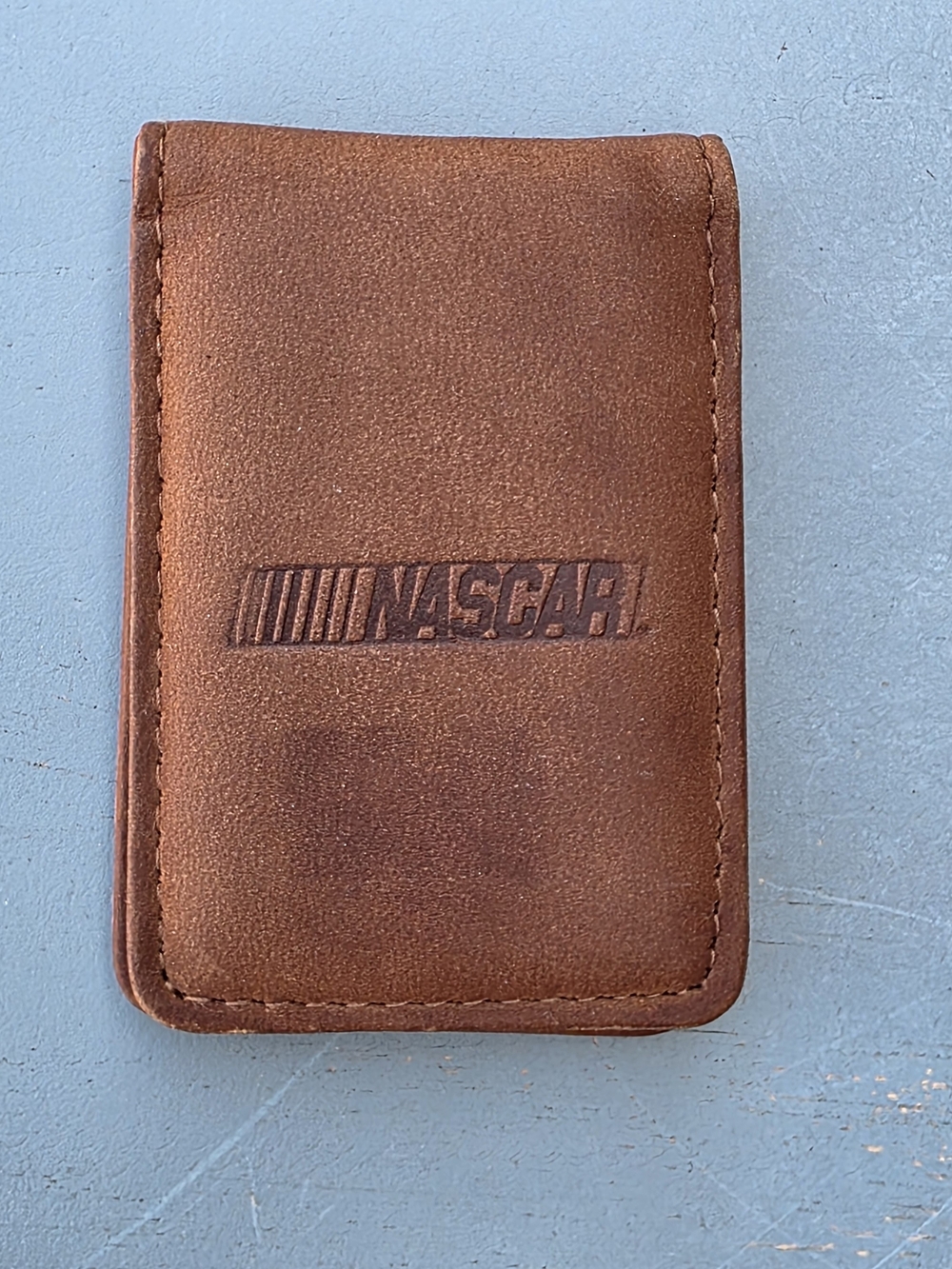NASCAR Genuine Leather Magnetic Money Clip Wallet